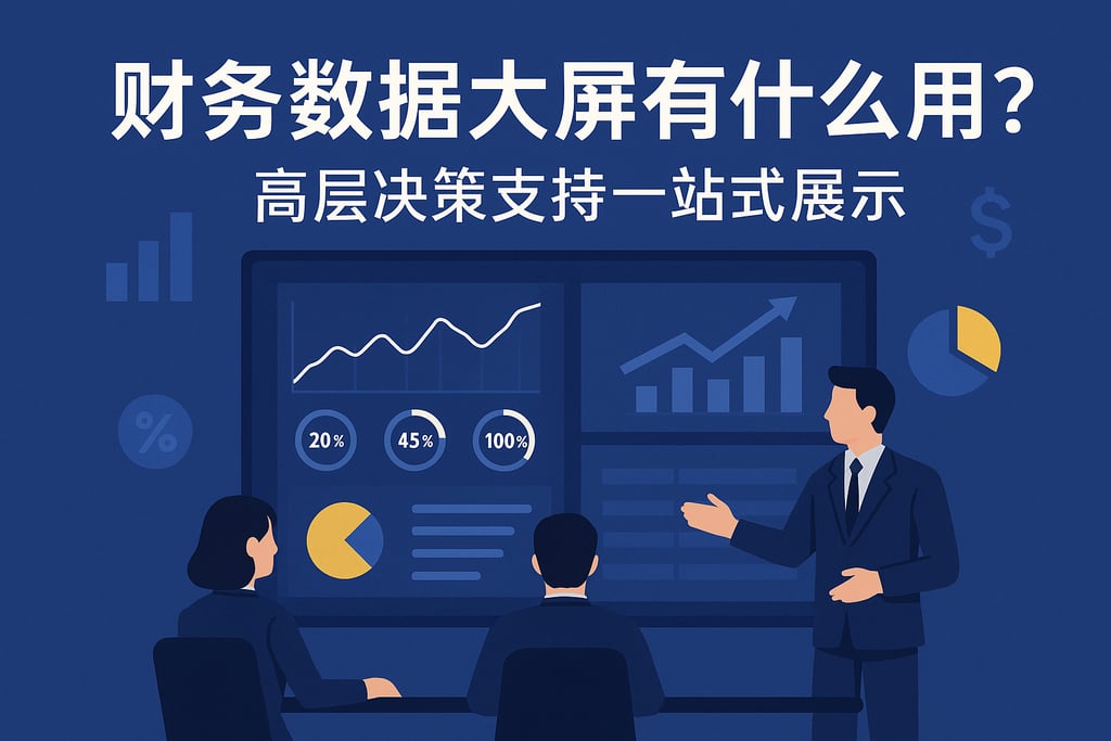 财务数据大屏有什么用？高层决策支持一站式展示