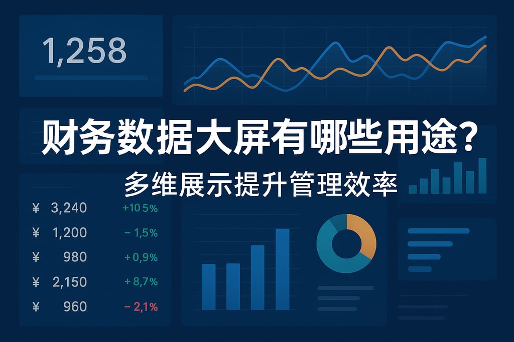 财务数据大屏有哪些用途？多维展示提升管理效率