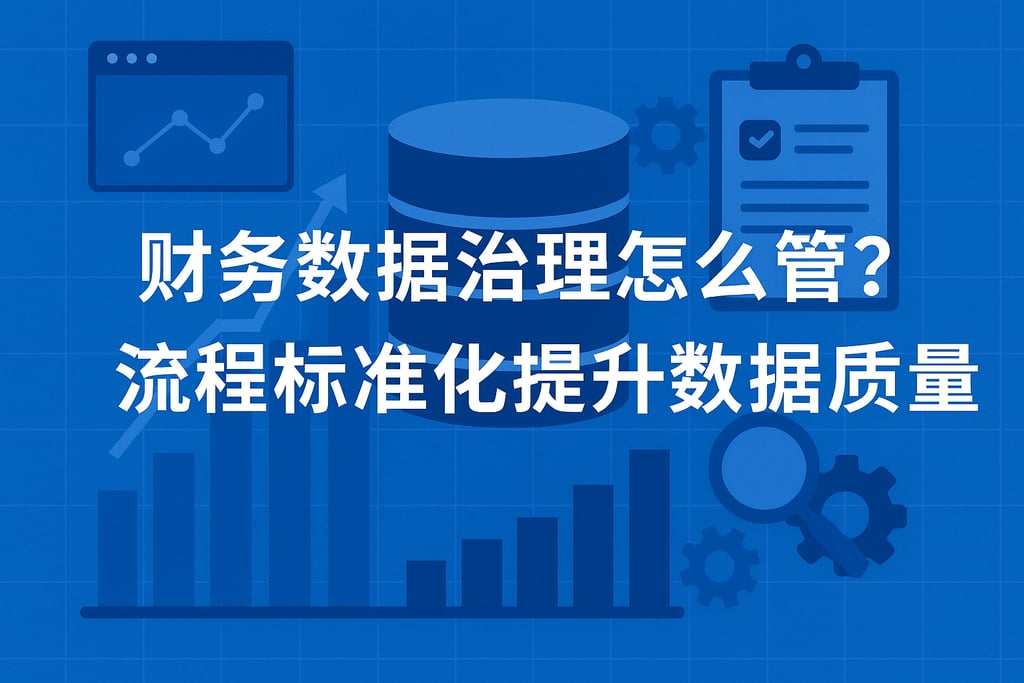 财务数据治理怎么管？流程标准化提升数据质量