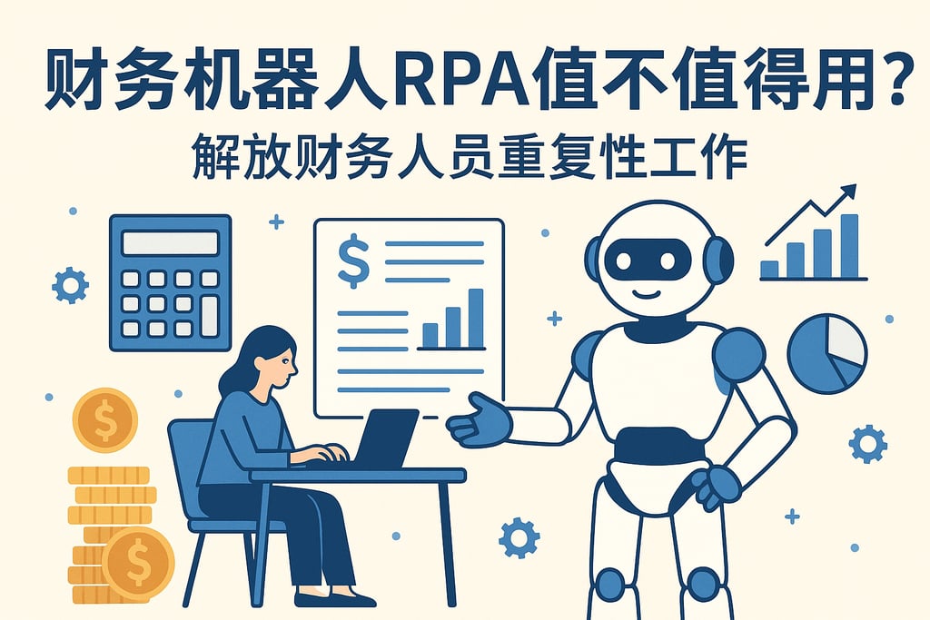 财务机器人RPA值不值得用？解放财务人员重复性工作