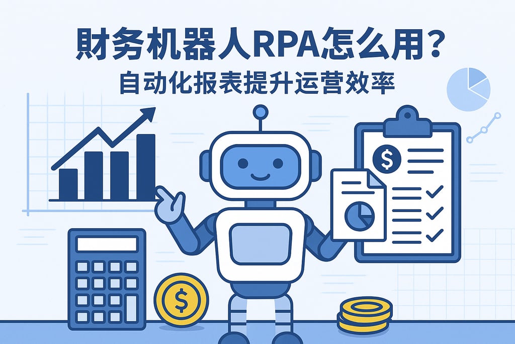 财务机器人RPA怎么用？自动化报表提升运营效率
