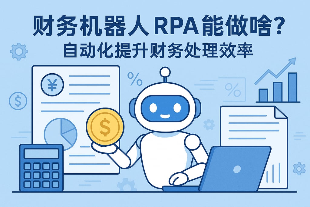 财务机器人RPA能做啥？自动化提升财务处理效率