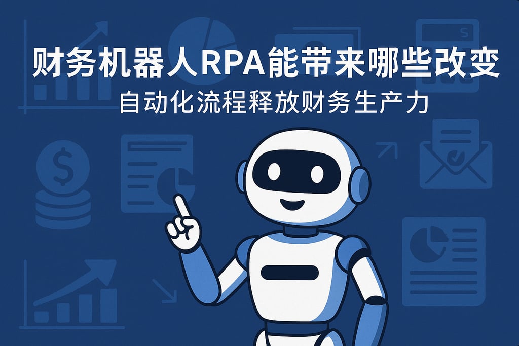 财务机器人RPA能带来哪些改变？自动化流程释放财务生产力