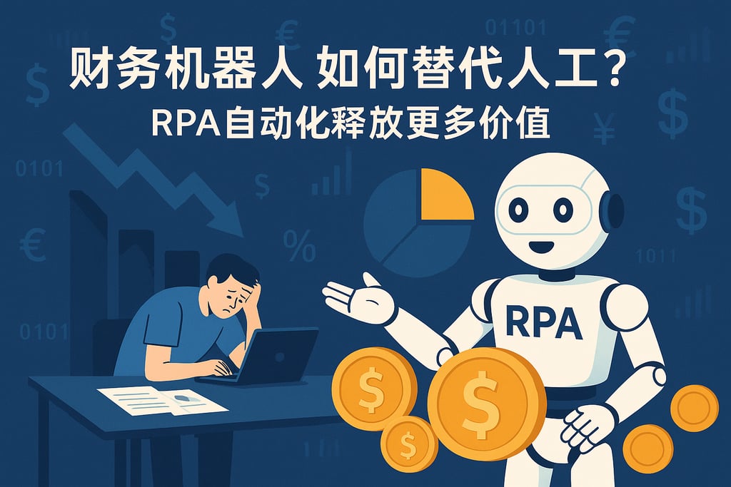 财务机器人如何替代人工？RPA自动化释放更多价值