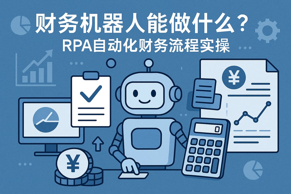 财务机器人能做什么？RPA自动化财务流程实操