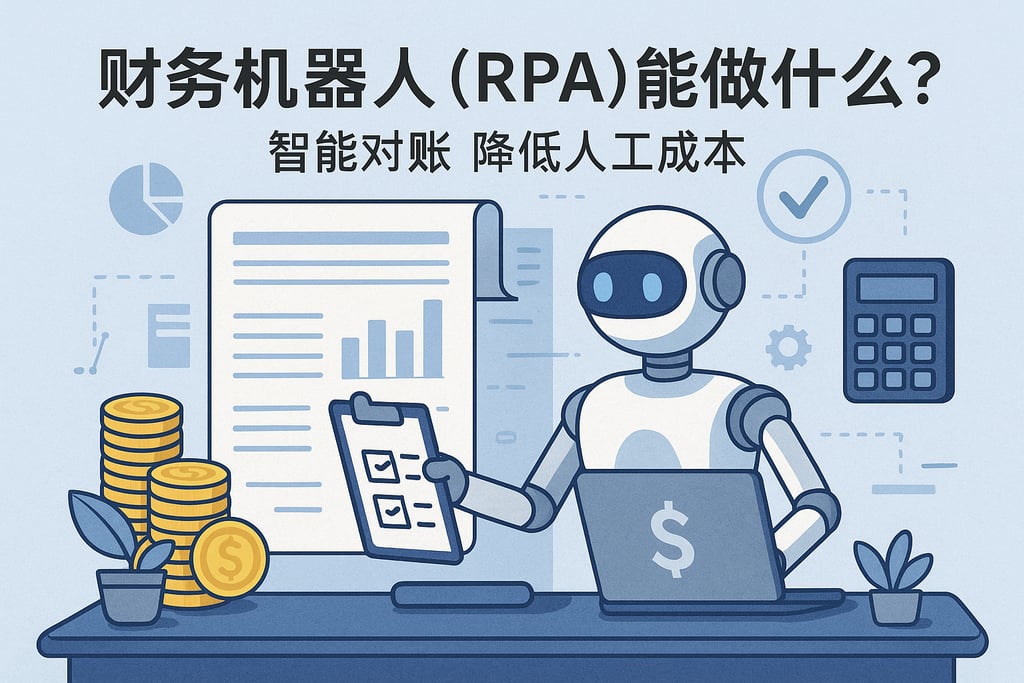 财务机器人（RPA）能做什么？智能对账降低人工成本