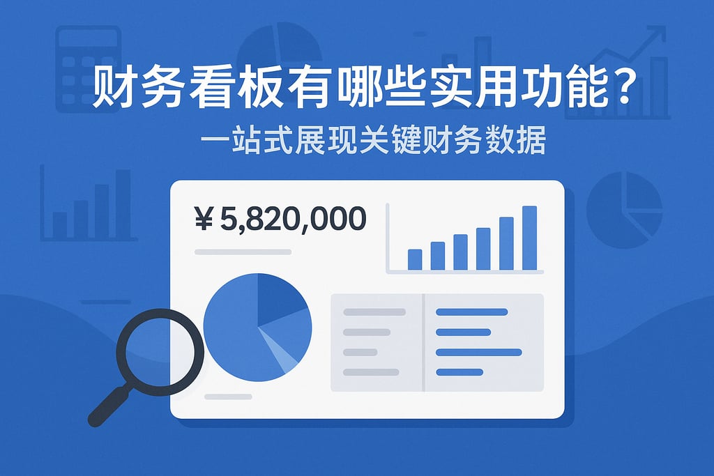财务看板有哪些实用功能？一站式展现关键财务数据