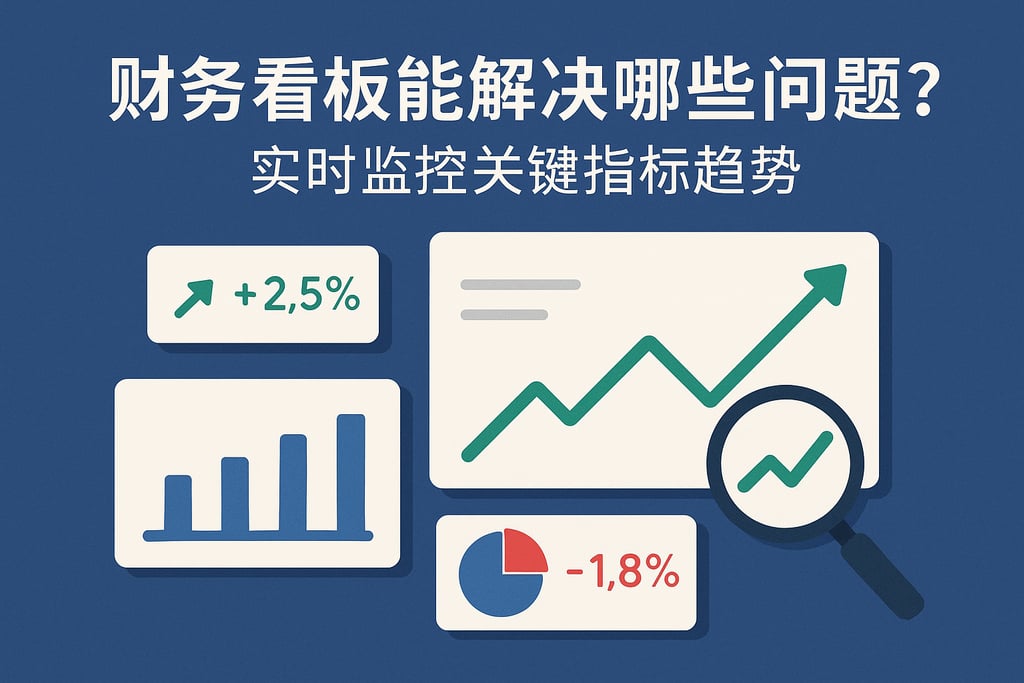 财务看板能解决哪些问题？实时监控关键指标趋势