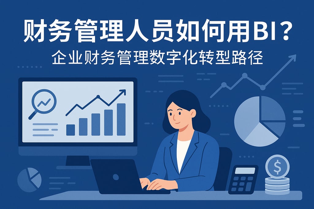 财务管理人员如何用BI？企业财务管理数字化转型路径
