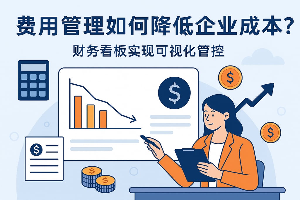 费用管理如何降低企业成本？财务看板实现可视化管控
