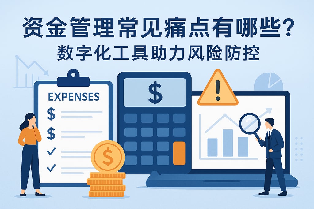 资金管理常见痛点有哪些？数字化工具助力风险防控