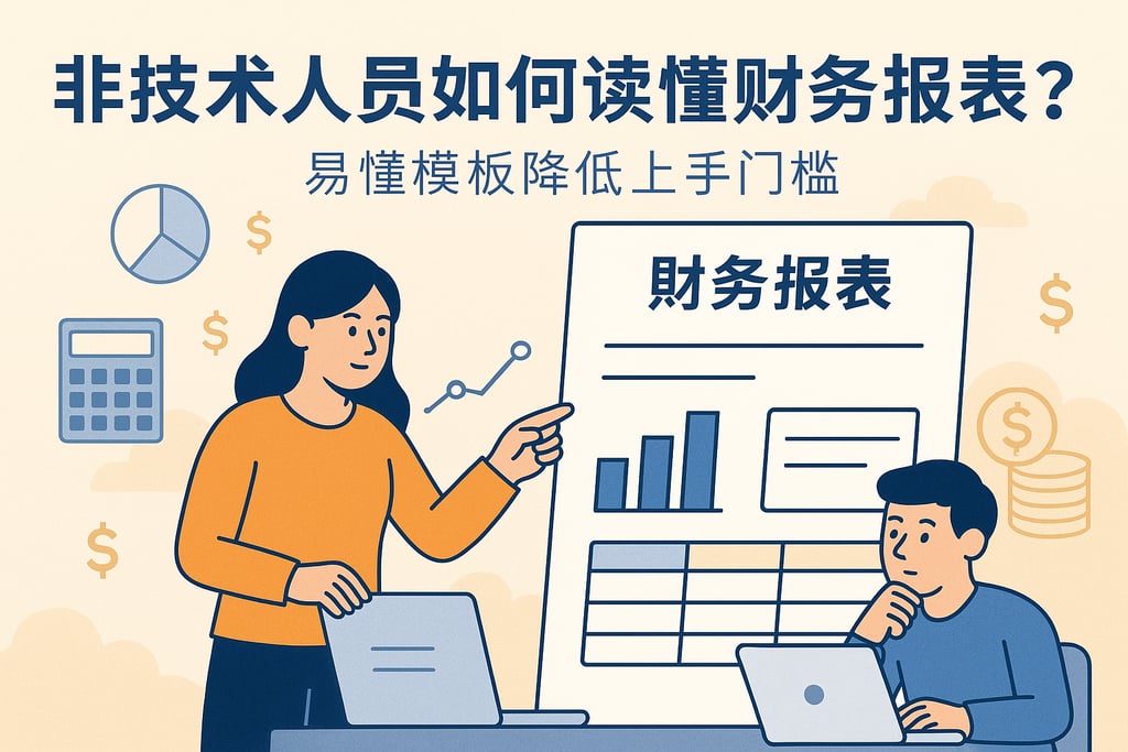 非技术人员如何读懂财务报表？易懂模板降低上手门槛