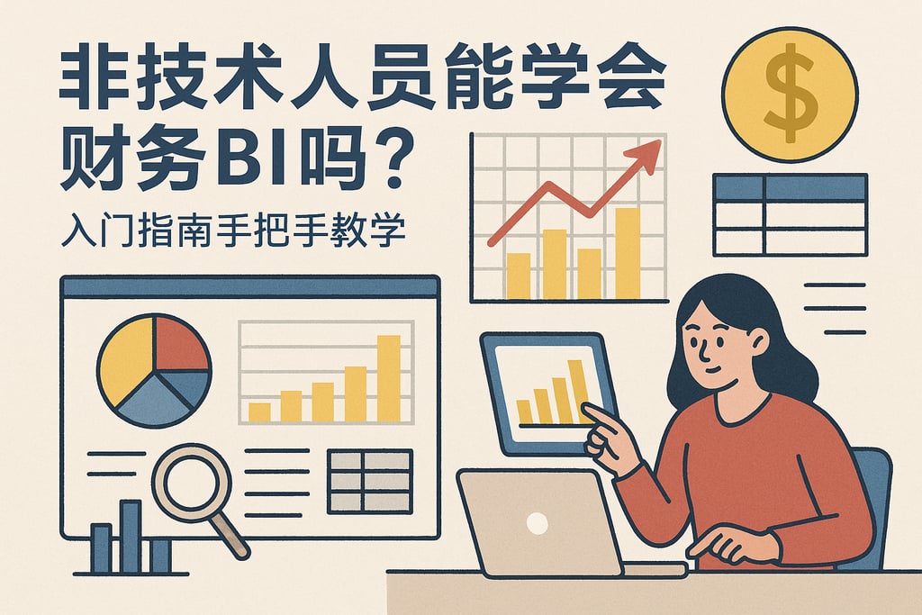 非技术人员能学会财务BI吗？入门指南手把手教学