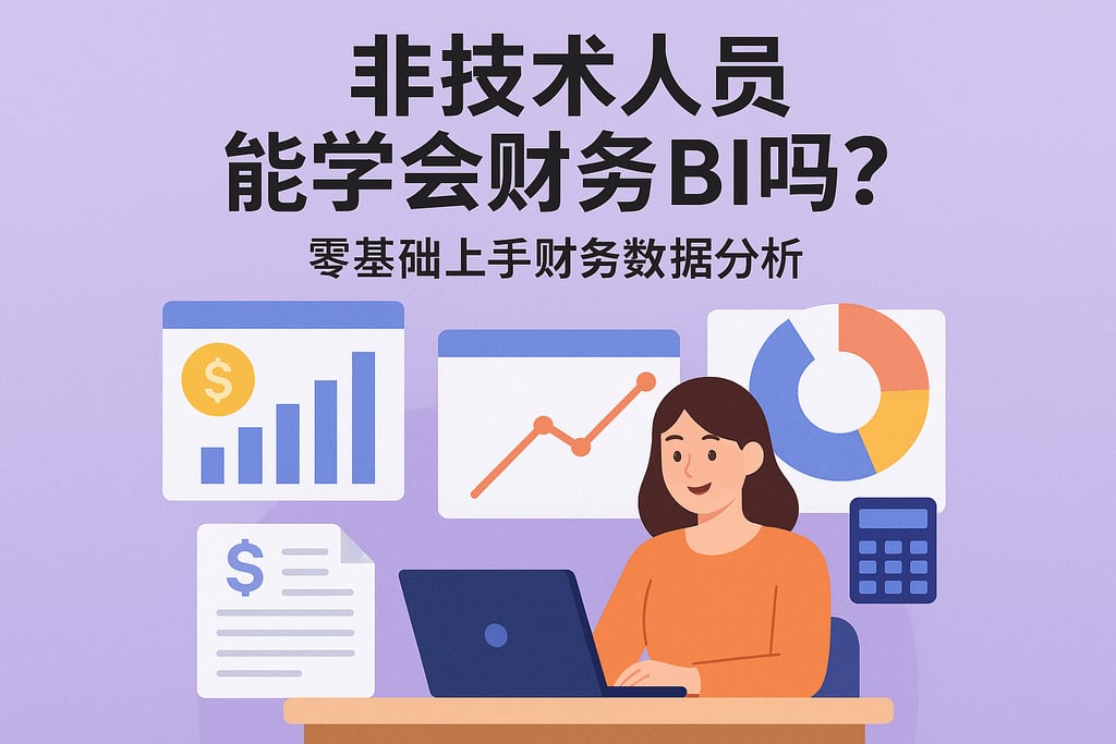 非技术人员能学会财务BI吗？零基础上手财务数据分析