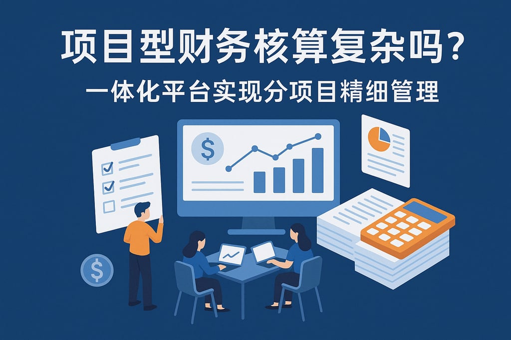 项目型财务核算复杂吗？一体化平台实现分项目精细管理