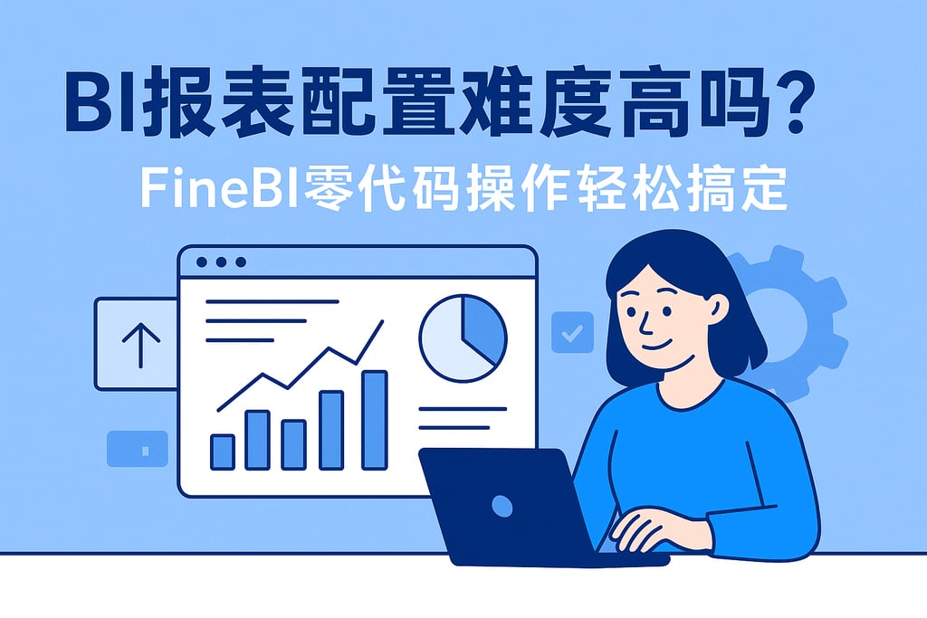BI报表配置难度高吗？FineBI零代码操作轻松搞定