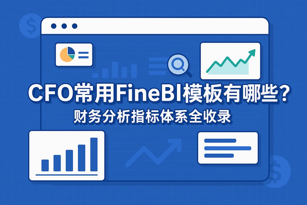 CFO常用FineBI模板有哪些？财务分析指标体系全收录