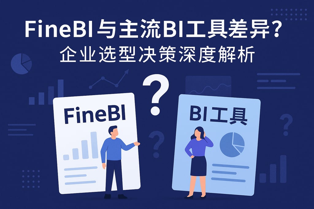 FineBI与主流BI工具差异？企业选型决策深度解析
