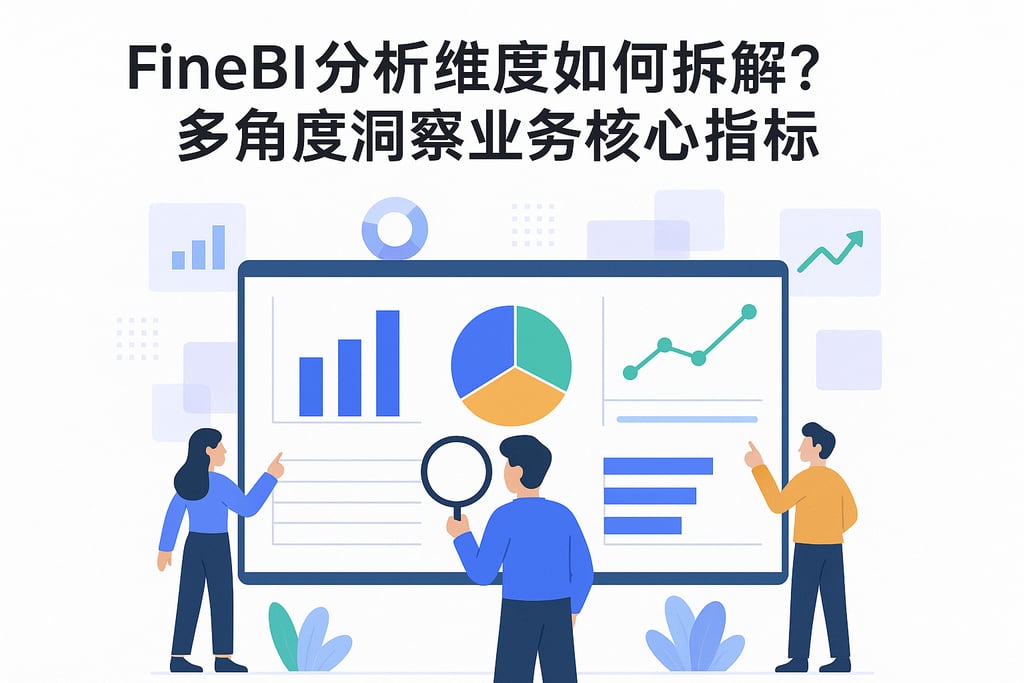 FineBI分析维度如何拆解？多角度洞察业务核心指标。