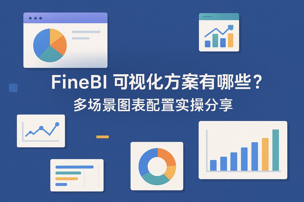 FineBI可视化方案有哪些？多场景图表配置实操分享