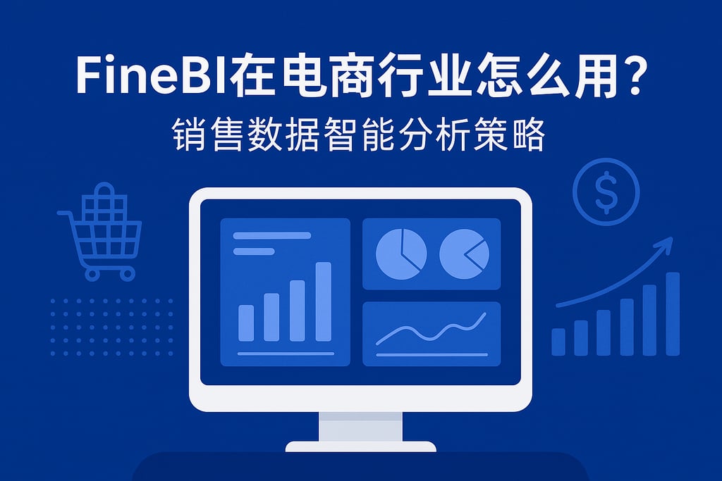 FineBI在电商行业怎么用？销售数据智能分析策略
