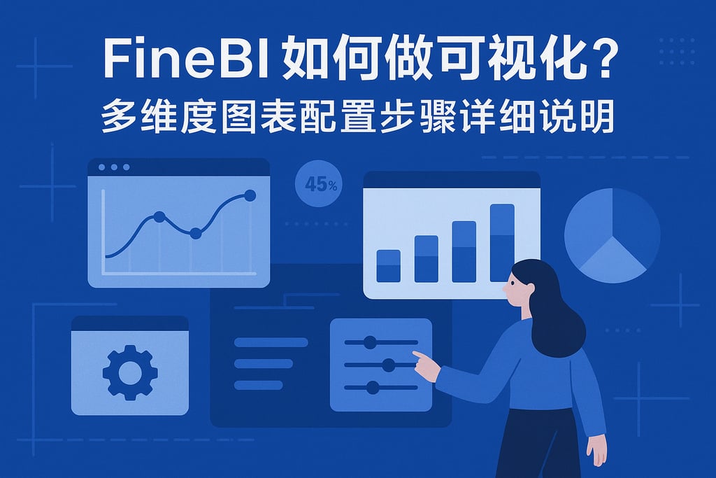 FineBI如何做可视化？多维度图表配置步骤详细说明