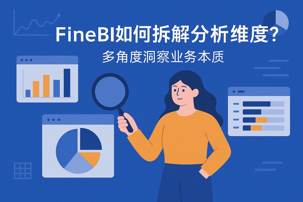FineBI如何拆解分析维度？多角度洞察业务本质