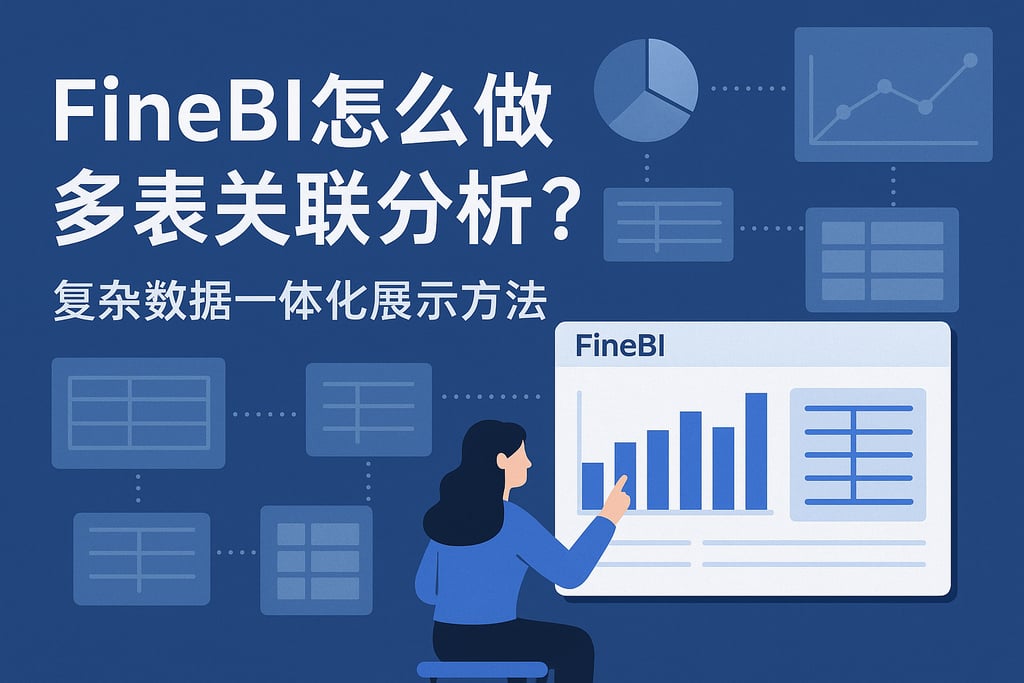 FineBI怎么做多表关联分析？复杂数据一体化展示方法