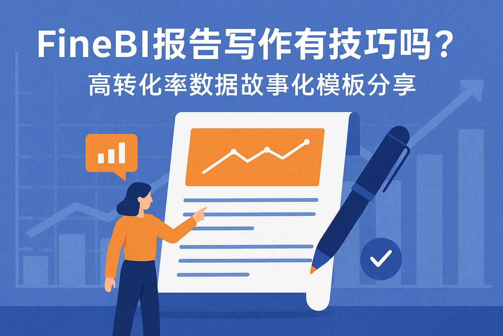 FineBI报告写作有技巧吗？高转化率数据故事化模板分享