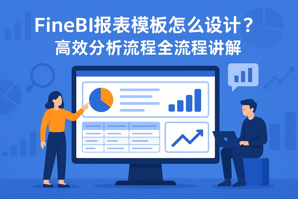 FineBI报表模板怎么设计？高效分析流程全流程讲解