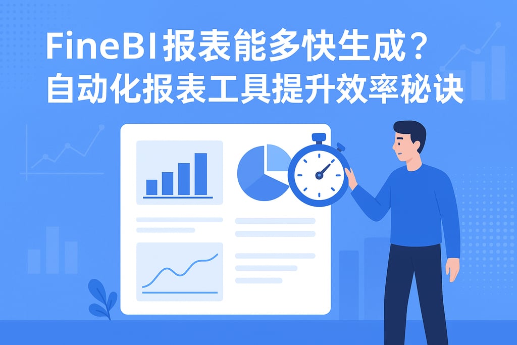 FineBI报表能多快生成？自动化报表工具提升效率秘诀