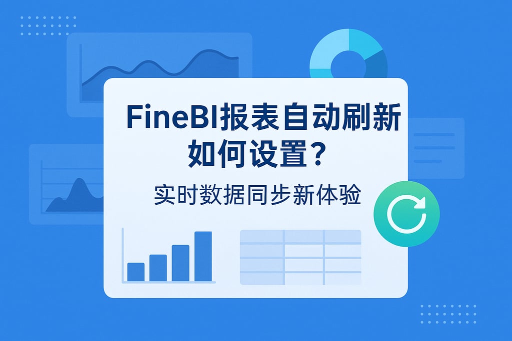 FineBI报表自动刷新如何设置？实时数据同步新体验。