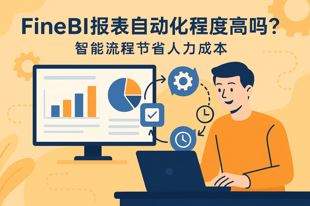 FineBI报表自动化程度高吗？智能流程节省人力成本