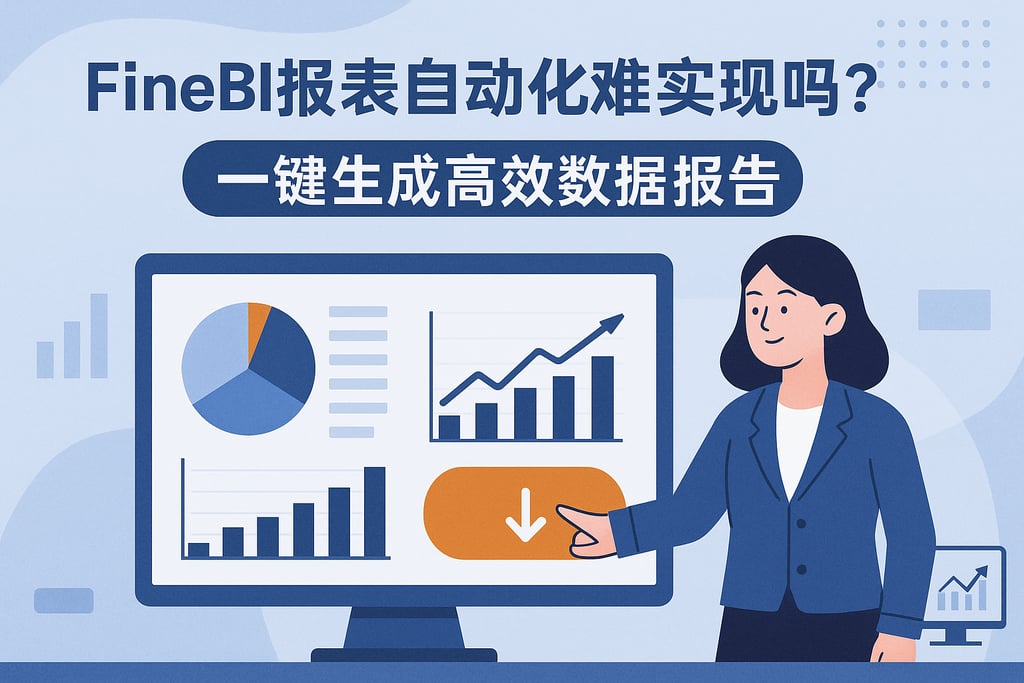 FineBI报表自动化难实现吗？一键生成高效数据报告