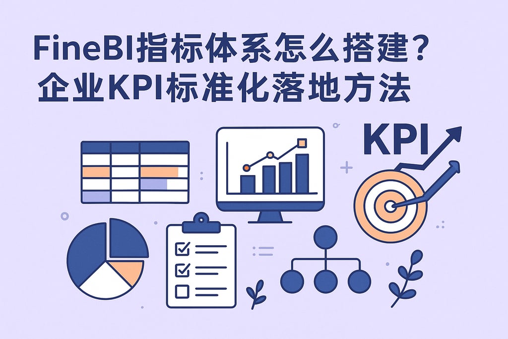 FineBI指标体系怎么搭建？企业KPI标准化落地方法