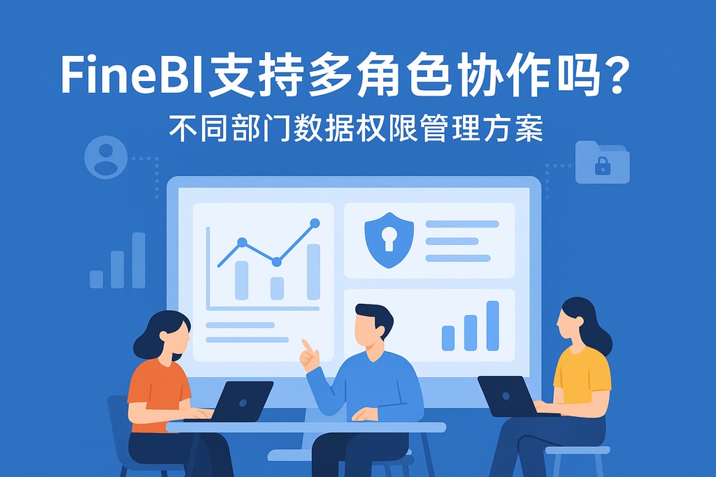 FineBI支持多角色协作吗？不同部门数据权限管理方案