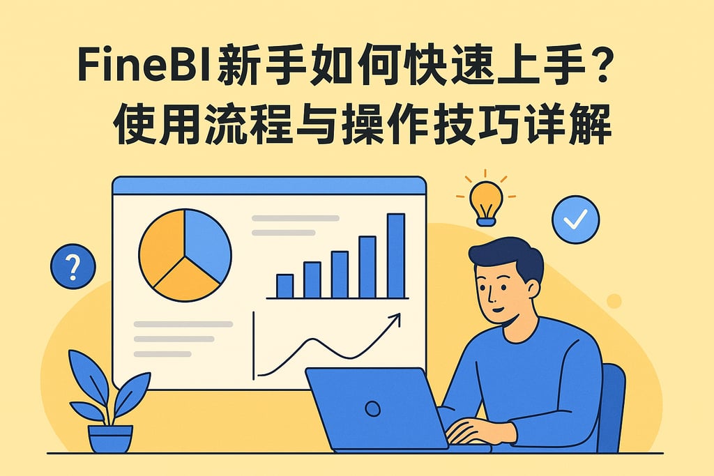 FineBI新手如何快速上手？使用流程与操作技巧详解