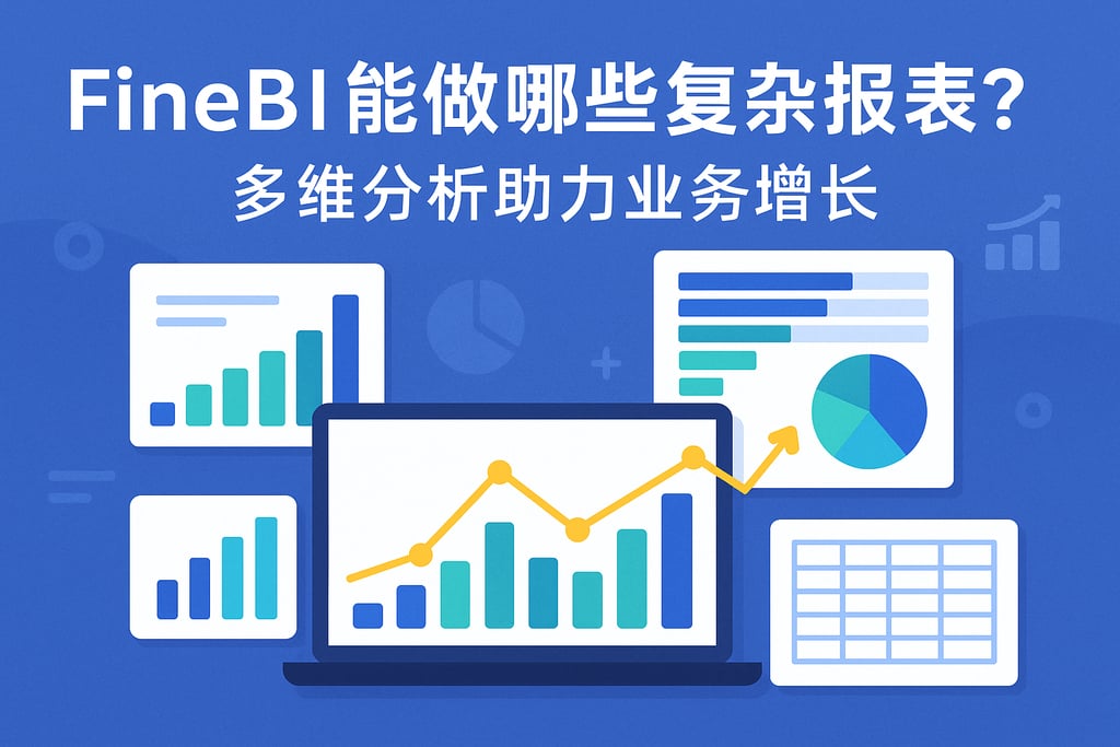 FineBI能做哪些复杂报表？多维分析助力业务增长。
