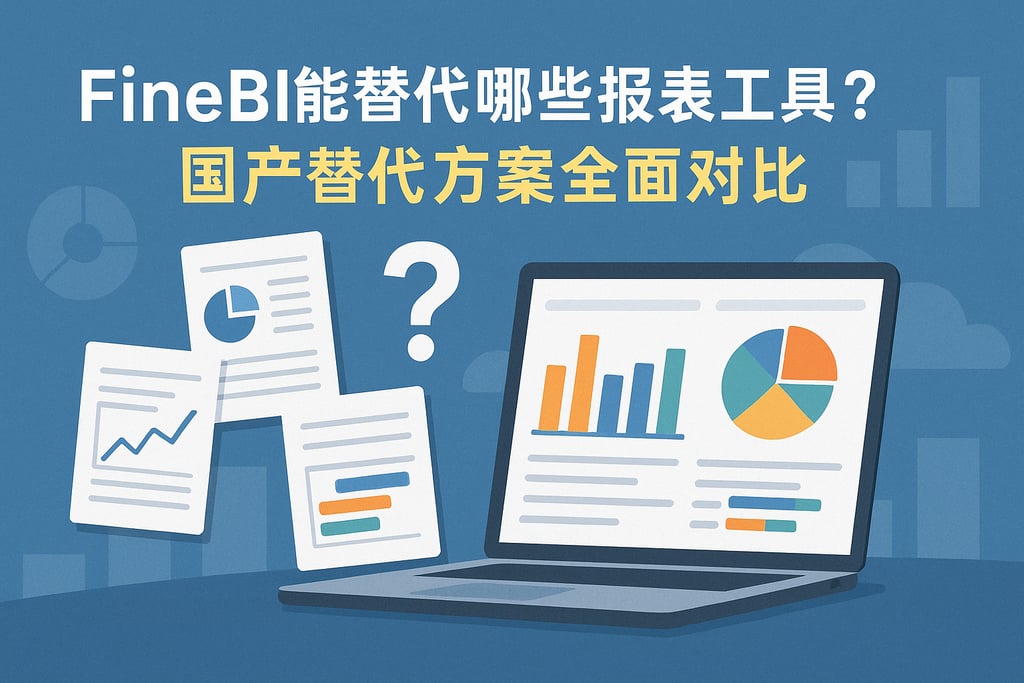 FineBI能替代哪些报表工具？国产替代方案全面对比