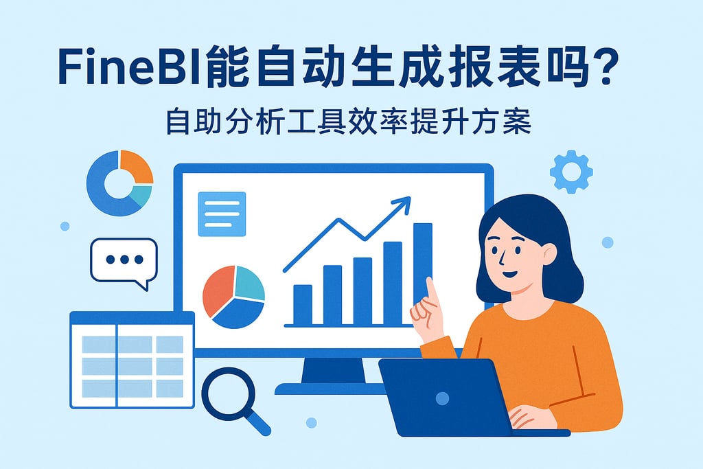 FineBI能自动生成报表吗？自助分析工具效率提升方案