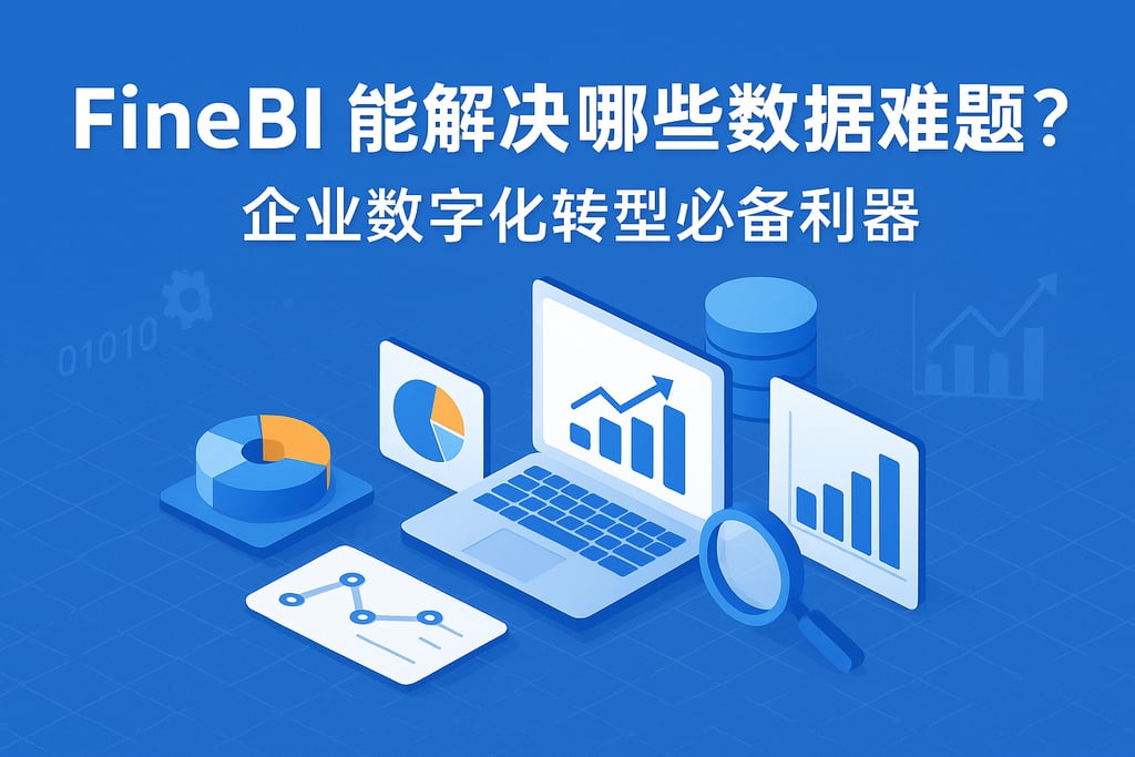 FineBI能解决哪些数据难题？企业数字化转型必备利器