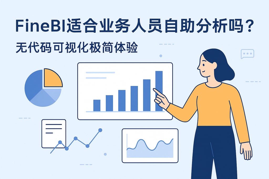 FineBI适合业务人员自助分析吗？无代码可视化极简体验