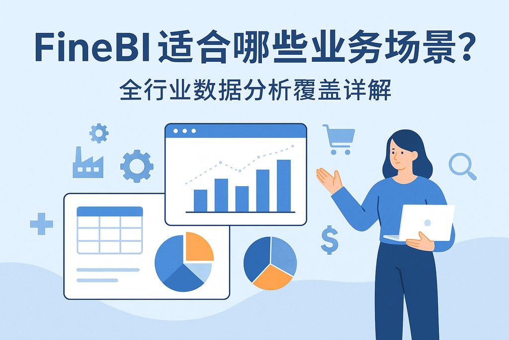 FineBI适合哪些业务场景？全行业数据分析覆盖详解