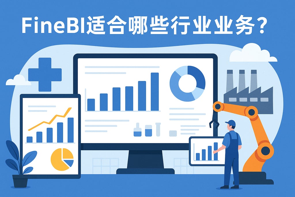 FineBI适合哪些行业业务？医疗、制造等场景应用案例