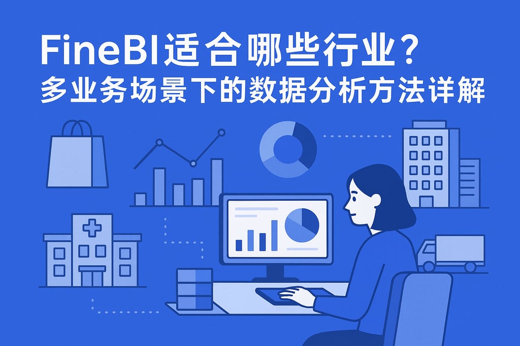 FineBI适合哪些行业？多业务场景下的数据分析方法详解