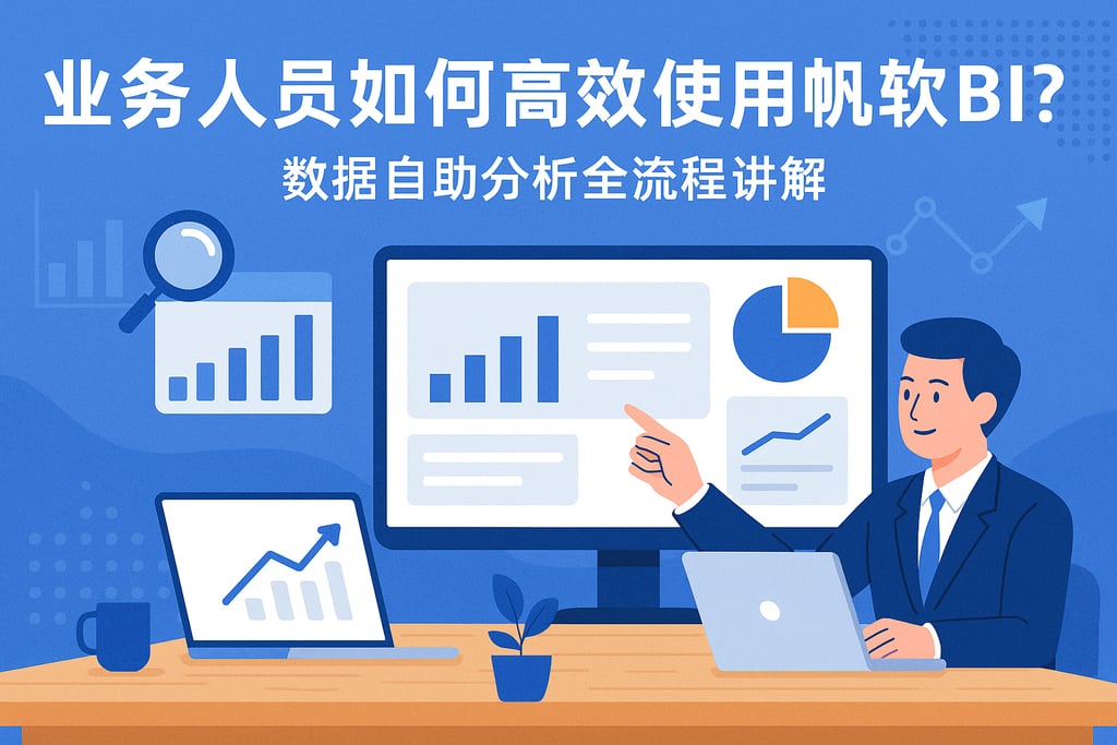 业务人员如何高效使用帆软BI？数据自助分析全流程讲解