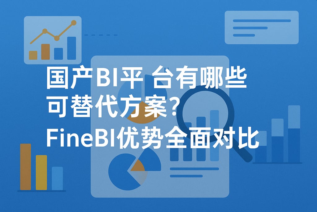 国产BI平台有哪些可替代方案？FineBI优势全面对比