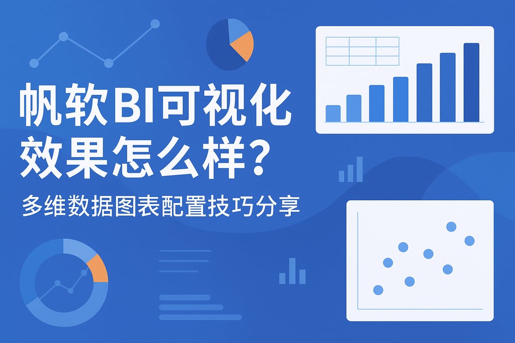 帆软BI可视化效果怎么样？多维数据图表配置技巧分享