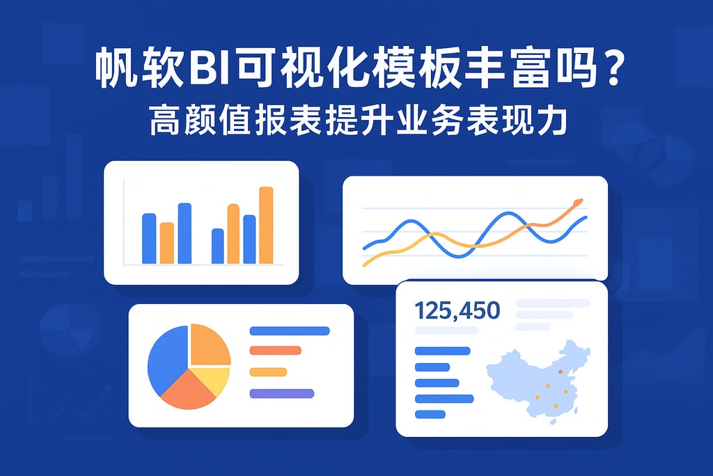 帆软BI可视化模板丰富吗？高颜值报表提升业务表现力