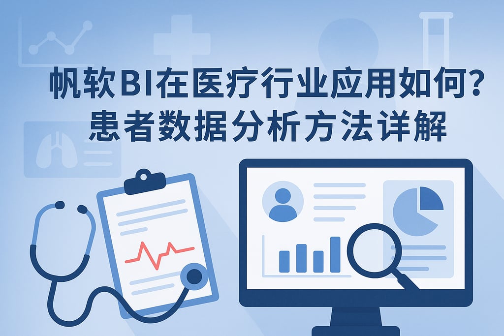 帆软BI在医疗行业应用如何？患者数据分析方法详解